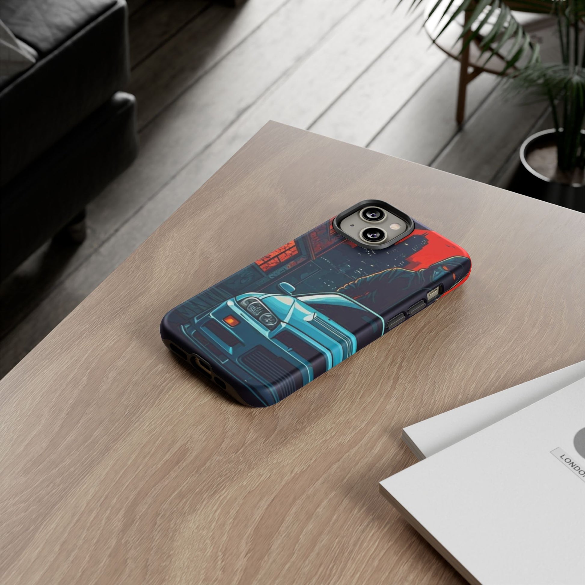 Nissan Skyline R34 Street Life-Dual Layer Ultra Tough Phone Case iPhone 14 Matte Printify by The Night Shift Automotive Apparel