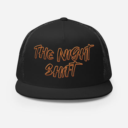 The Night Shift-Embroidered Mesh Snapback Trucker Hat The Night Shift Performance Street Gear by The Night Shift Automotive Apparel