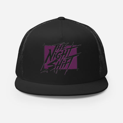 The Night Shift-Embroidered Mesh Snapback Trucker Hat The Night Shift Performance Street Gear by The Night Shift Automotive Apparel