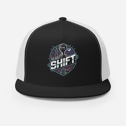 The Night Shift-Embroidered Mesh Snapback Trucker Hat The Night Shift Performance Street Gear by The Night Shift Automotive Apparel