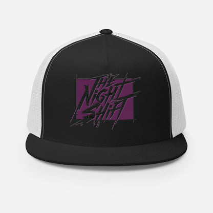 The Night Shift-Embroidered Mesh Snapback Trucker Hat The Night Shift Performance Street Gear by The Night Shift Automotive Apparel