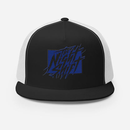 The Night Shift-Embroidered Mesh Snapback Trucker Hat The Night Shift Performance Street Gear by The Night Shift Automotive Apparel