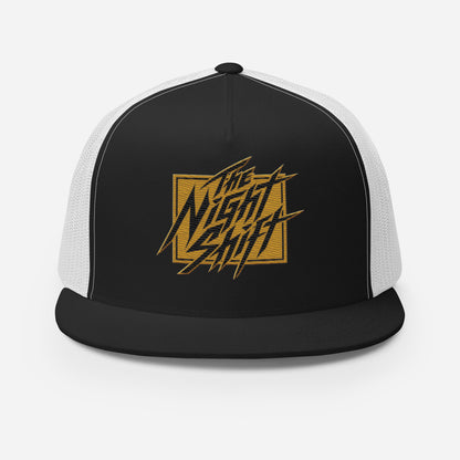 The Night Shift-Embroidered Mesh Snapback Trucker Hat The Night Shift Performance Street Gear by The Night Shift Automotive Apparel