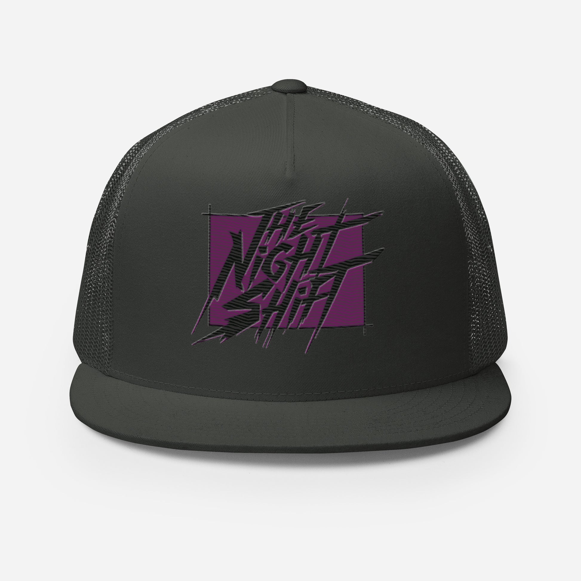 The Night Shift-Embroidered Mesh Snapback Trucker Hat The Night Shift Performance Street Gear by The Night Shift Automotive Apparel