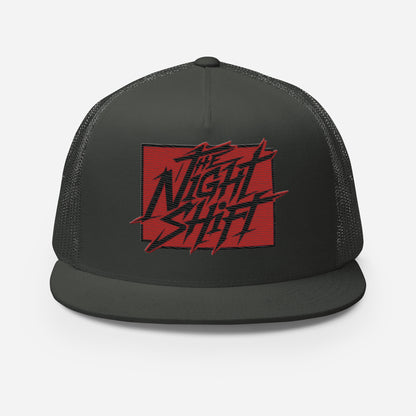 The Night Shift-Embroidered Mesh Snapback Trucker Hat The Night Shift Performance Street Gear by The Night Shift Automotive Apparel