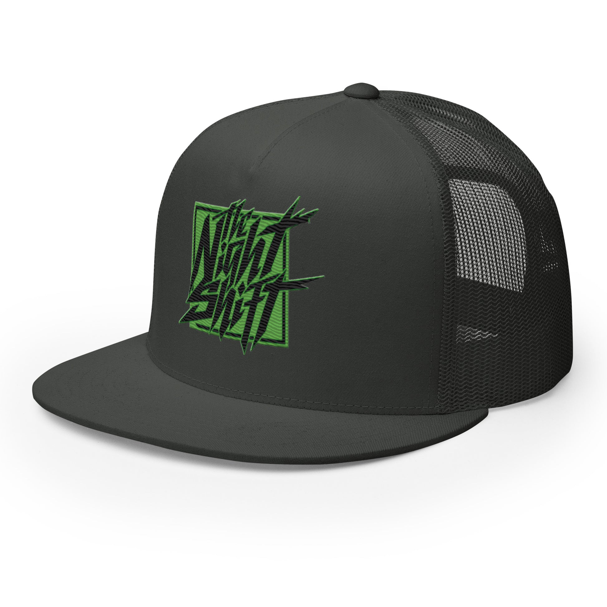 The Night Shift-Embroidered Mesh Snapback Trucker Hat The Night Shift Performance Street Gear by The Night Shift Automotive Apparel
