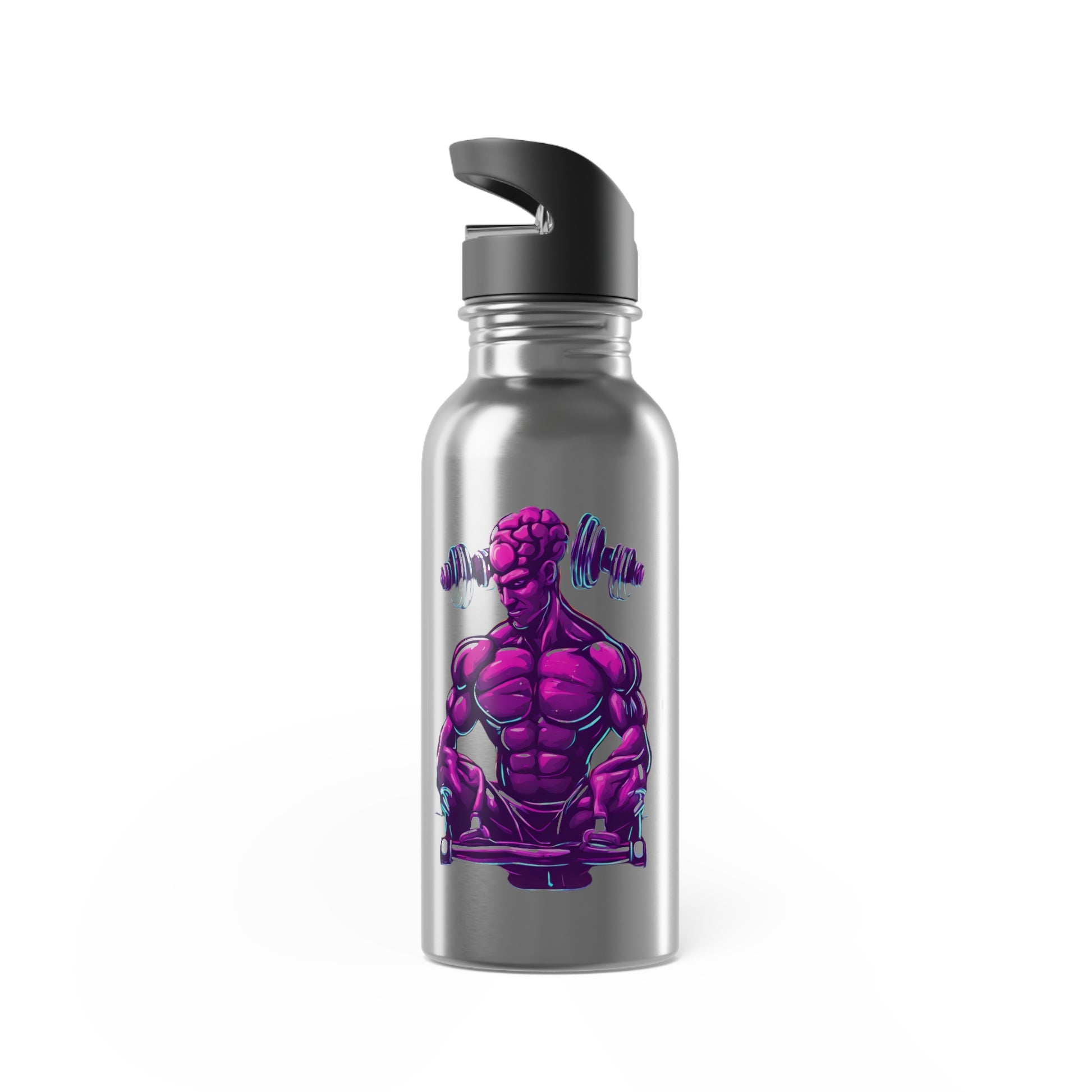 Stainless Steel Water Bottle With Straw, 20oz Printify by The Night Shift Automotive Apparel