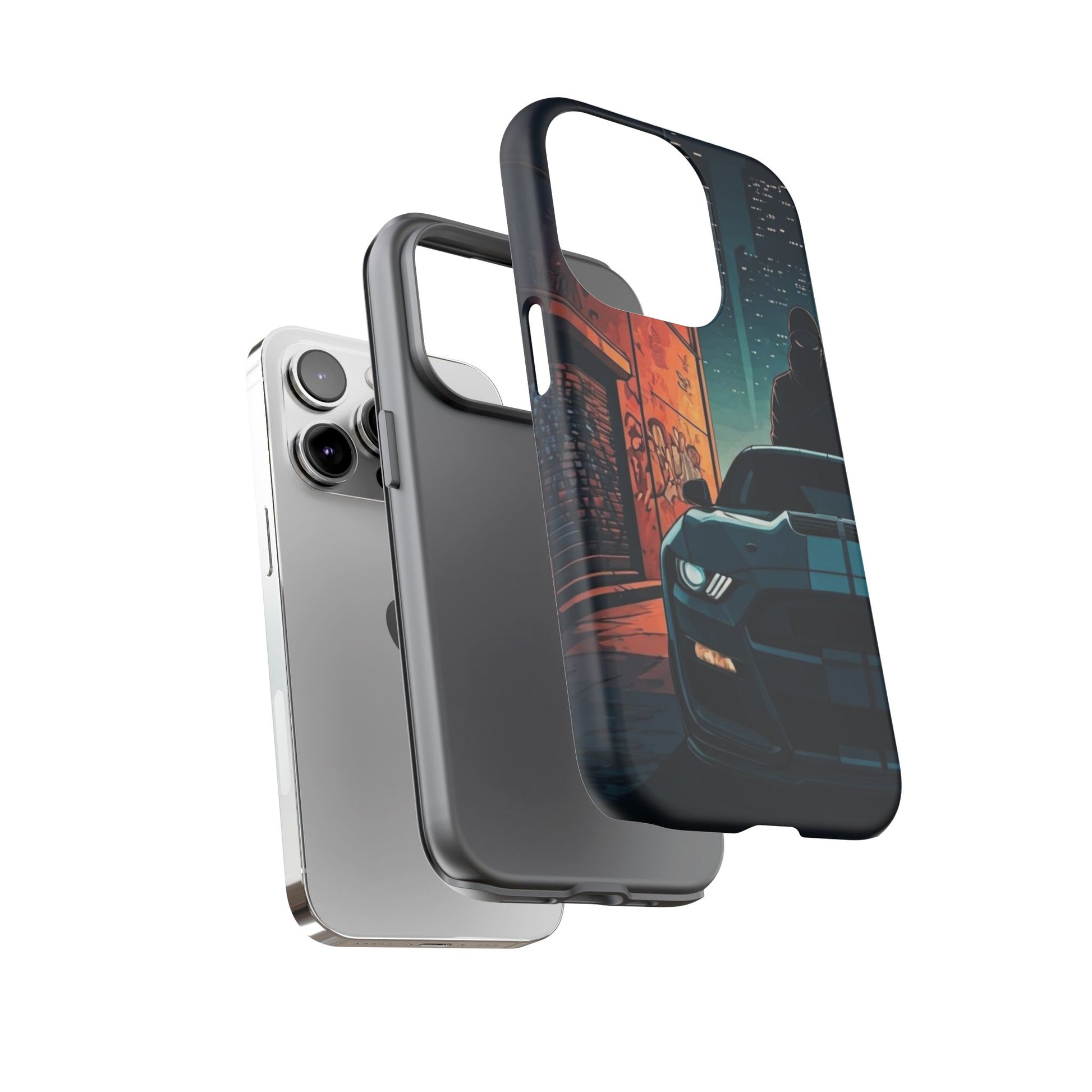 Ford Mustang Shelby GT350 Street Life-Dual Layer Ultra Tough Phone Case Printify by The Night Shift Automotive Apparel