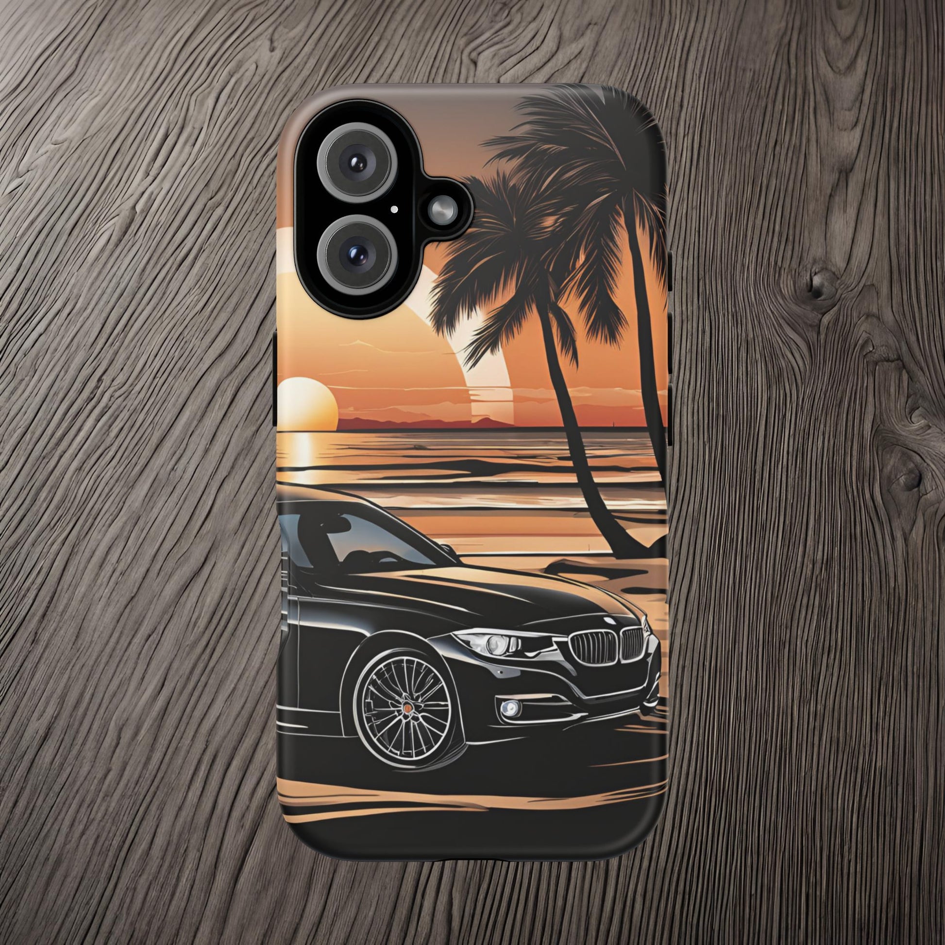 BMW Sunset On The Beach-Dual Layer Ultra Tough Phone Case Printify by The Night Shift Automotive Apparel