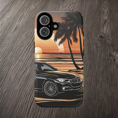 BMW Sunset On The Beach-Dual Layer Ultra Tough Phone Case Printify by The Night Shift Automotive Apparel