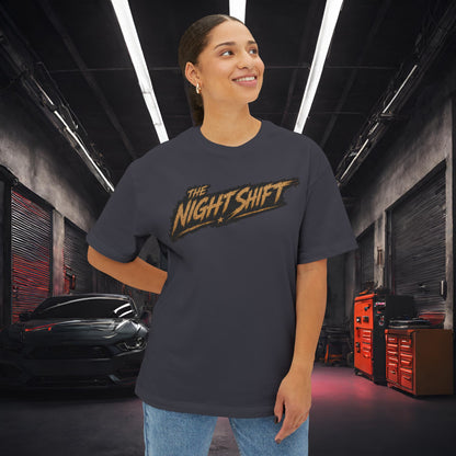 BMW M3 E90 Street Drift-Premium, Ultra Soft Unisex Oversized Boxy Tee Printify by The Night Shift Automotive Apparel