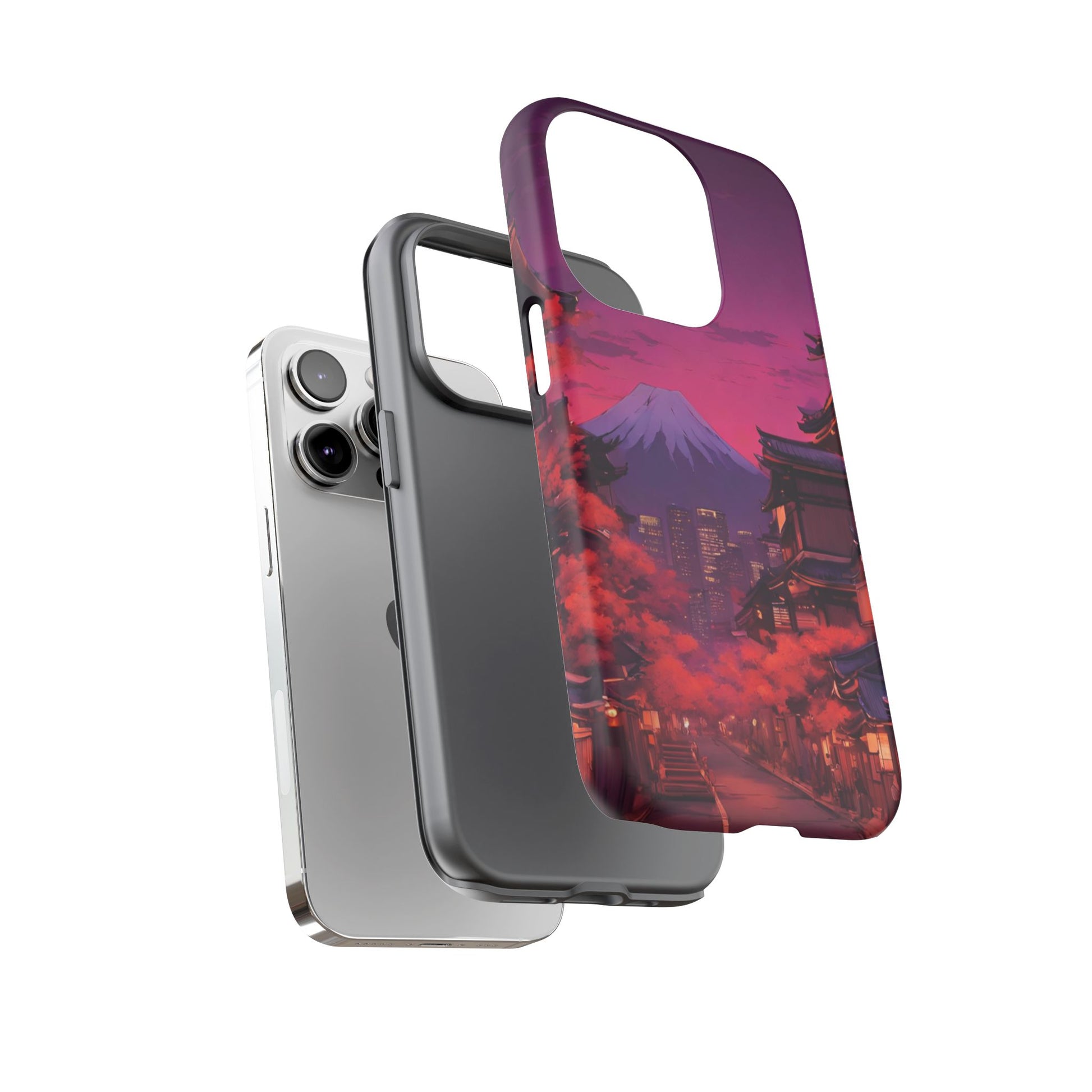 Traditional Japanese Village Countryside-Dual Layer Ultra Tough Phone Case Printify by The Night Shift Automotive Apparel