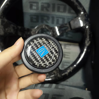 Real Forged Carbon Fiber 340mm Steering Wheel The Night Shift Performance Street Gear by The Night Shift Automotive Apparel