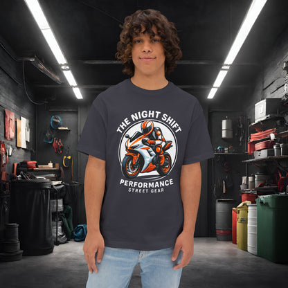 The Night Shift-Premium, Ultra Soft Unisex Oversized Boxy Tee