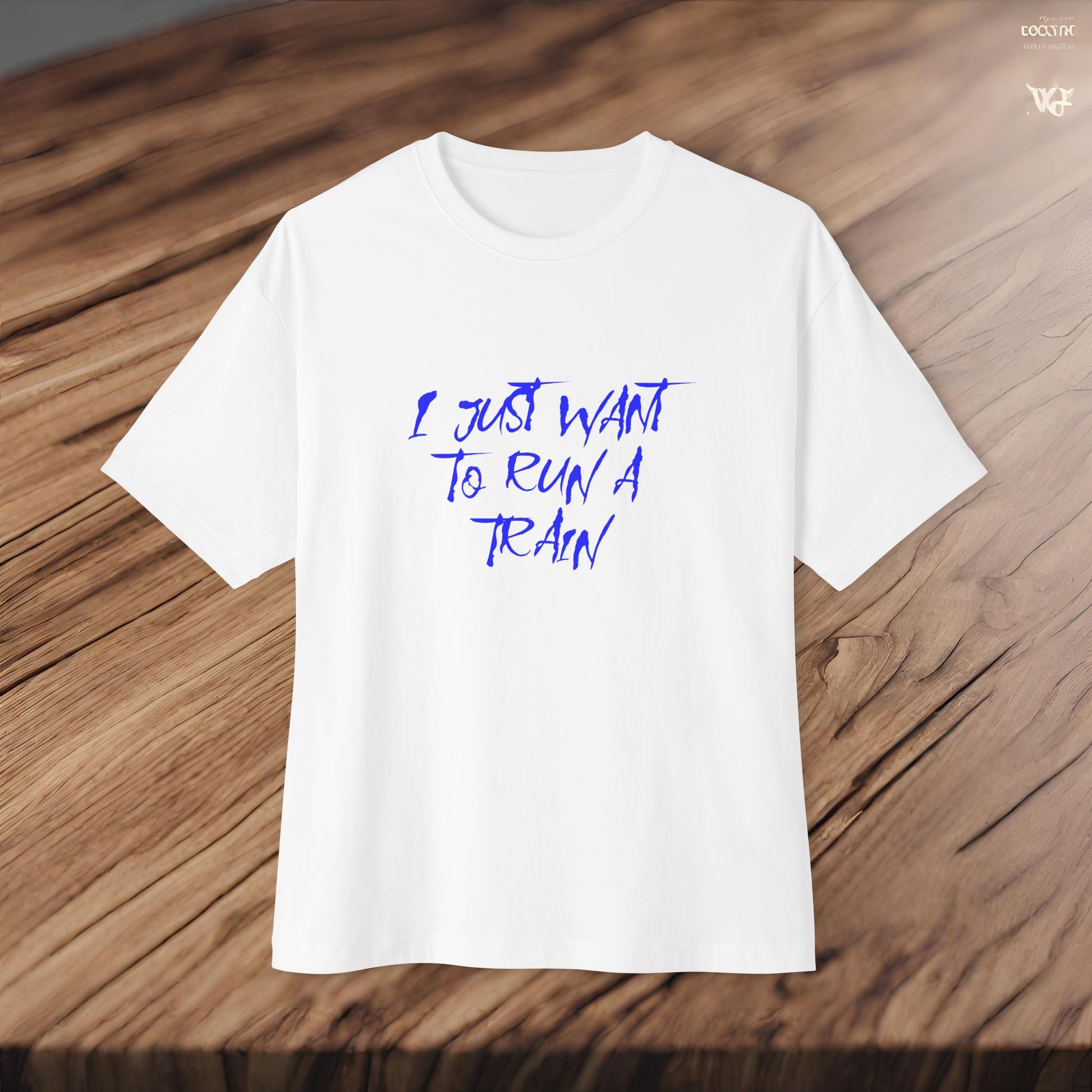 I Just Want To Run A Train-Premium, Ultra Soft Unisex Oversized Boxy Tee Printify by The Night Shift Automotive Apparel