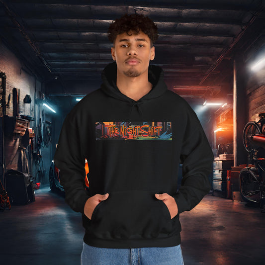 The Night Shift-Ultra Soft, Premium Hoodie Black Printify by The Night Shift Automotive Apparel