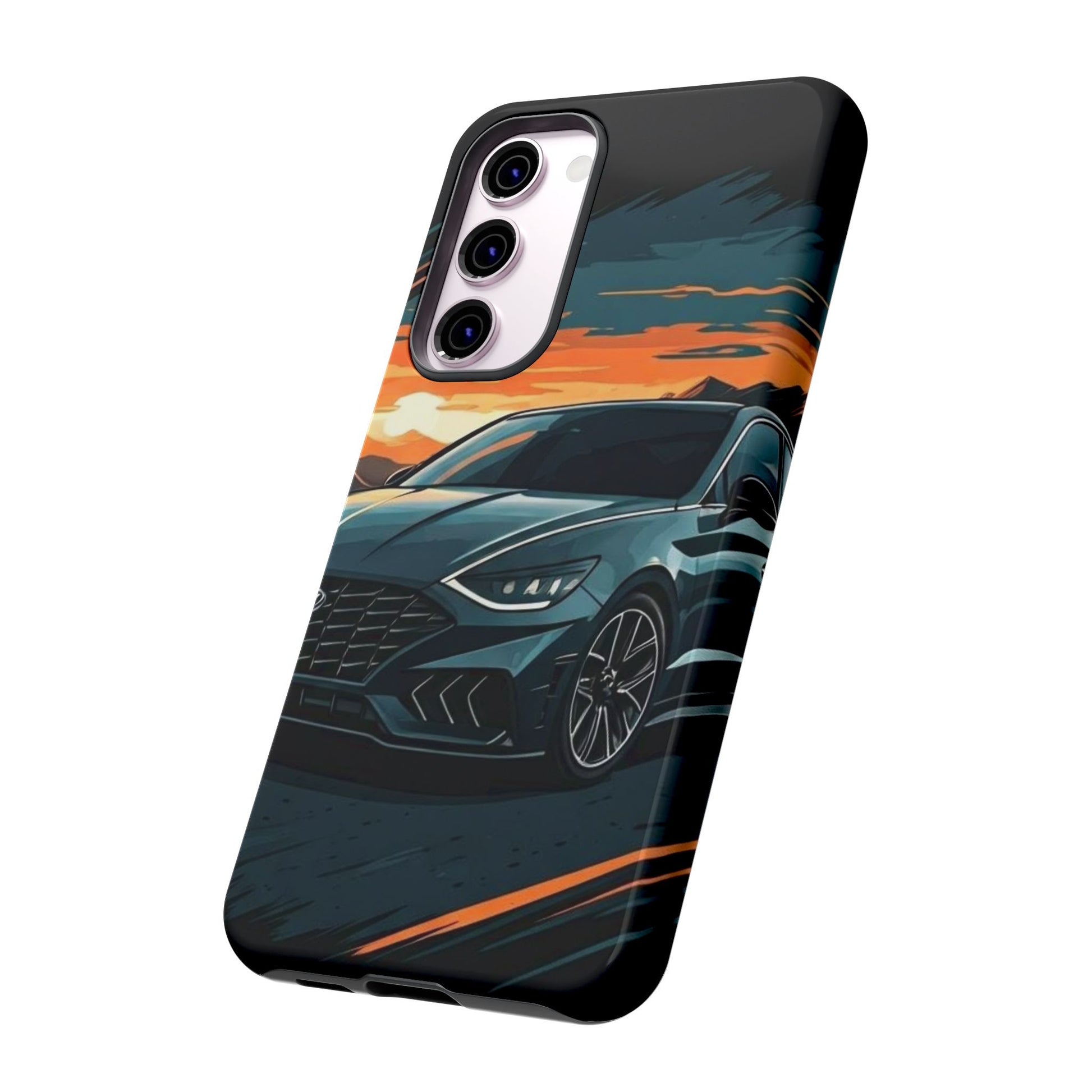 Hyundai Sonata-Sunset Drive-Dual Layer Ultra Tough Phone Case Printify by The Night Shift Automotive Apparel