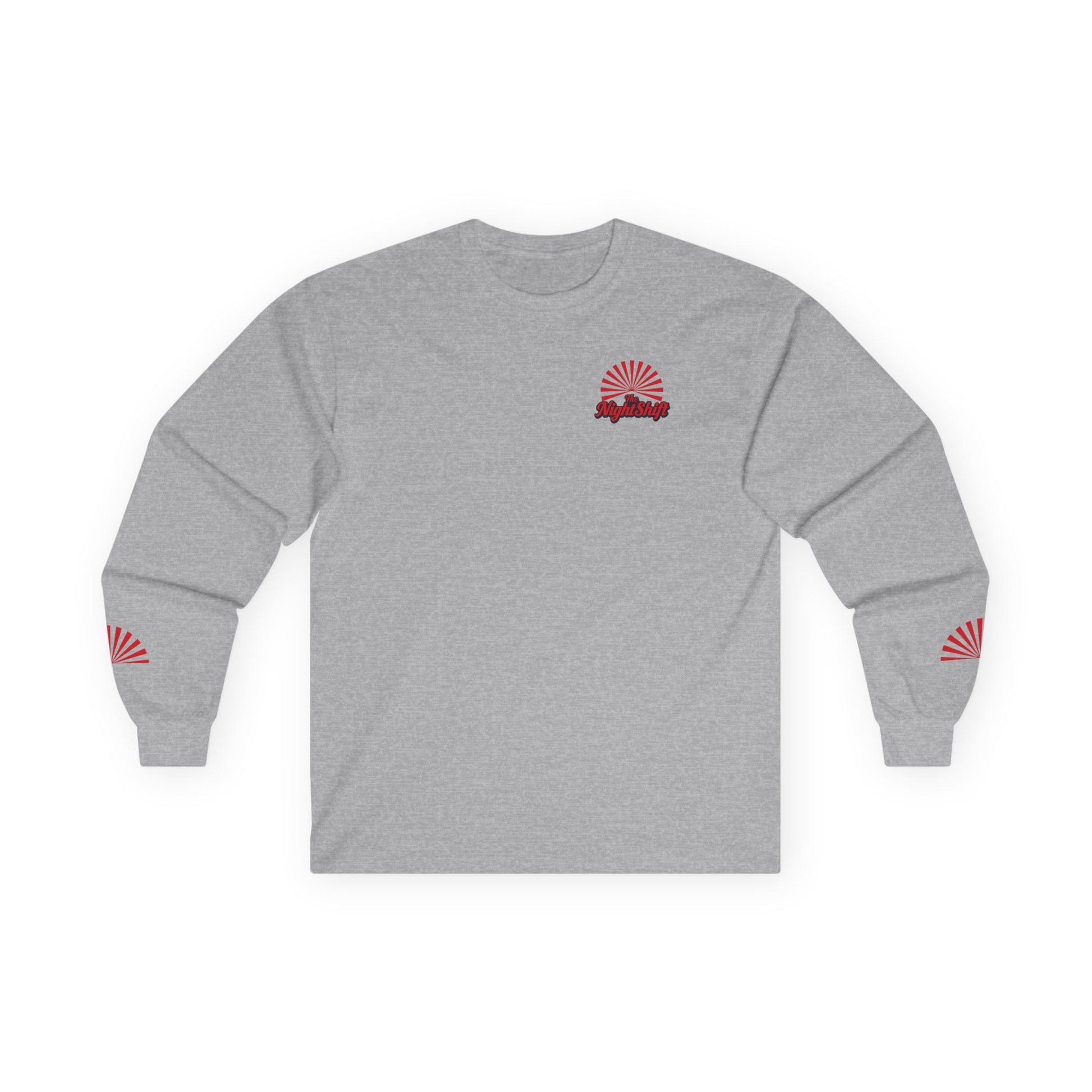 Good Vibes Panda-Premium, Ultra Soft Unisex Long Sleeve Tee Sport Grey Printify by The Night Shift Automotive Apparel