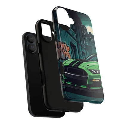 Ford Mustang Shelby GT500 Street Life-Dual Layer Ultra Tough Phone Case Printify by The Night Shift Automotive Apparel
