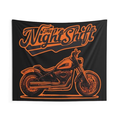 The Night Shift Indoor Wall Tapestries - Shop Banner 60" × 50" Printify by The Night Shift Automotive Apparel
