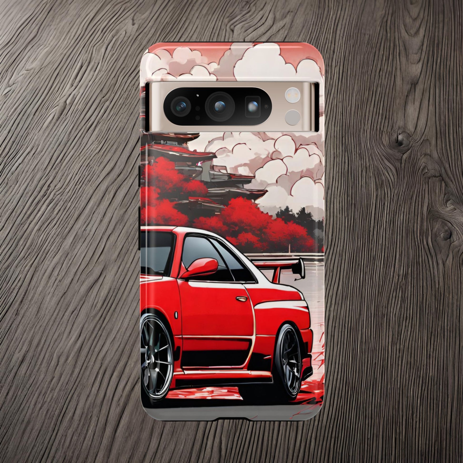 Nissan Skyline R34-Dual Layer Ultra Tough Phone Case Google Pixel 8 Pro Glossy Printify by The Night Shift Automotive Apparel