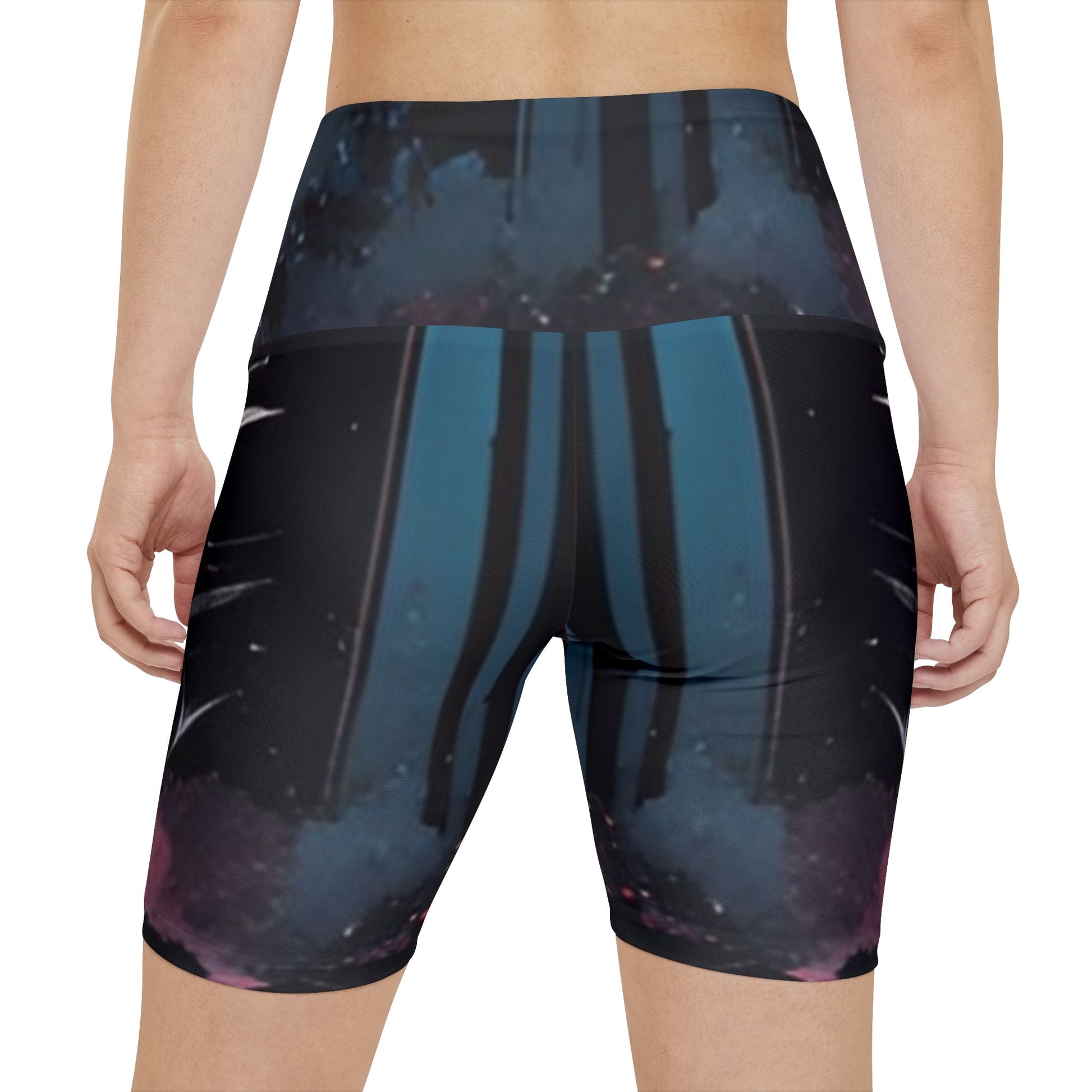 Women's Gym & Fitness Biker Shorts Printify by The Night Shift Automotive Apparel
