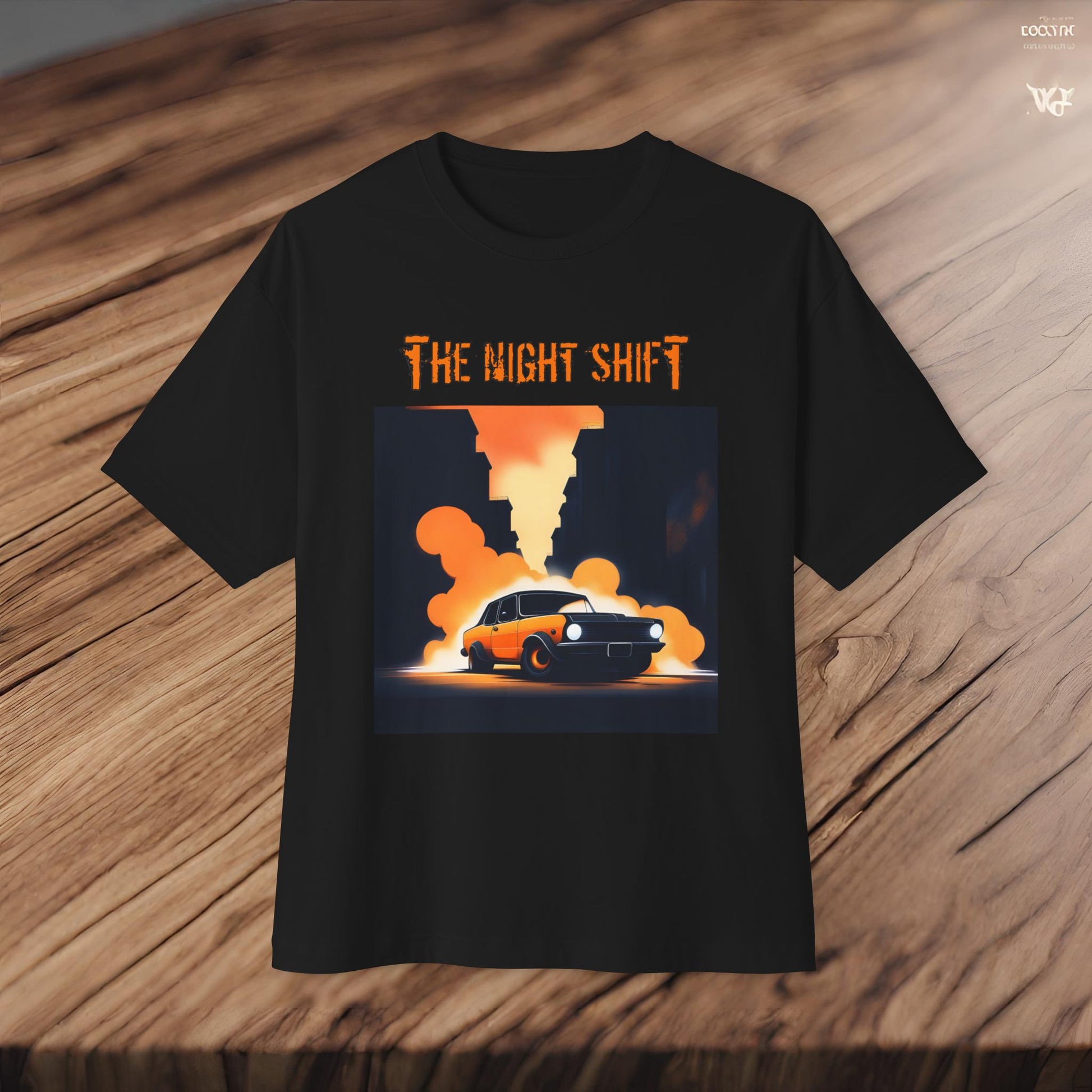 Hot Rod Urban Streets-Premium, Ultra Soft Unisex Oversized Boxy Tee Printify by The Night Shift Automotive Apparel