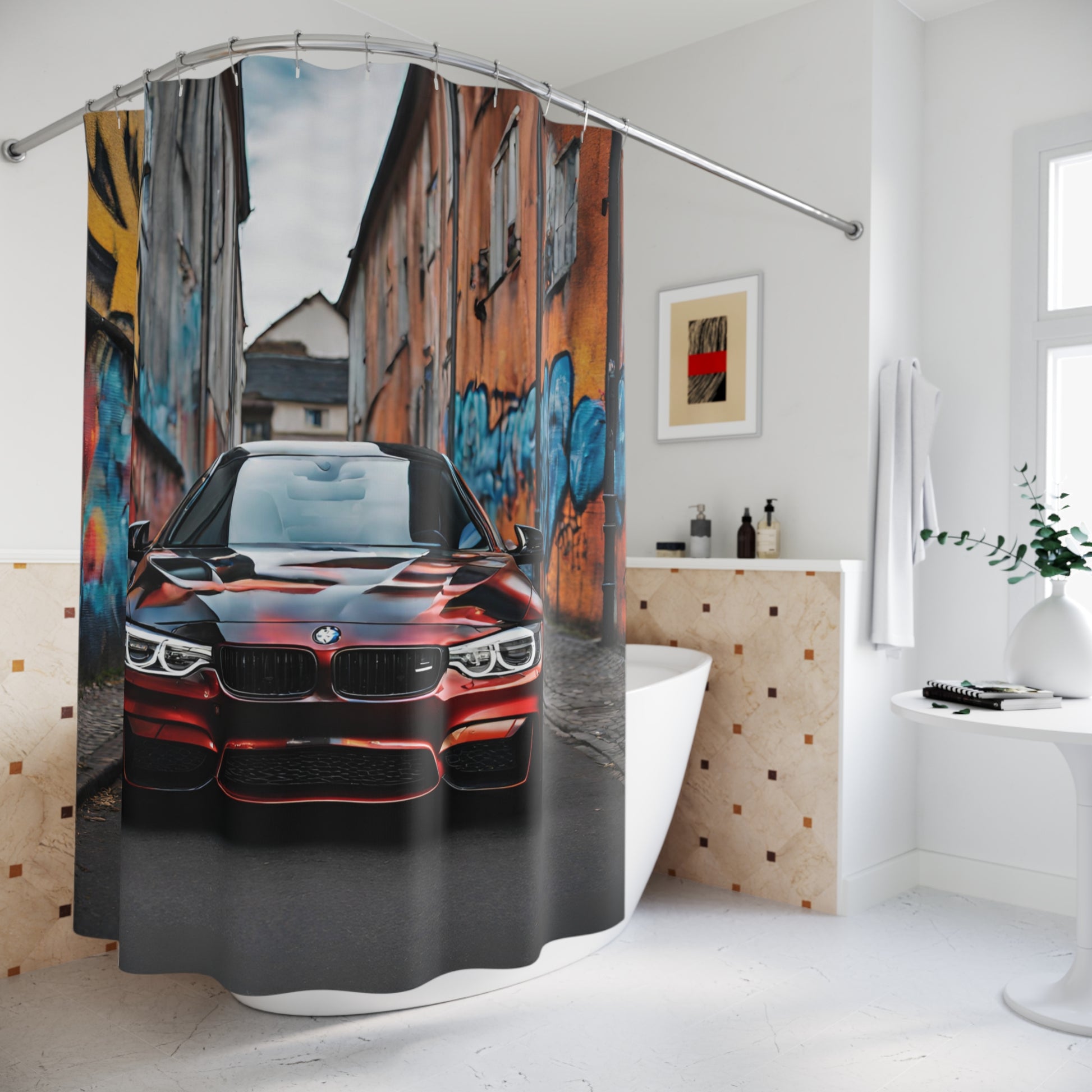 Shower Curtains Printify by The Night Shift Automotive Apparel