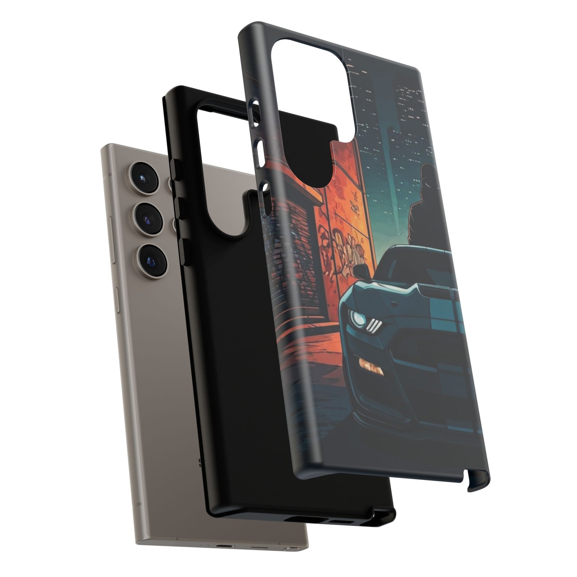 Ford Mustang Shelby GT350 Street Life-Dual Layer Ultra Tough Phone Case Printify by The Night Shift Automotive Apparel