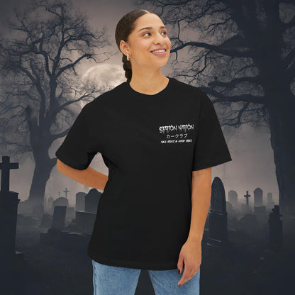 👻 HALLOWEEN LIMITED EDITION Nissan 370z-Premium, Ultra Soft Oversized Boxy Tee