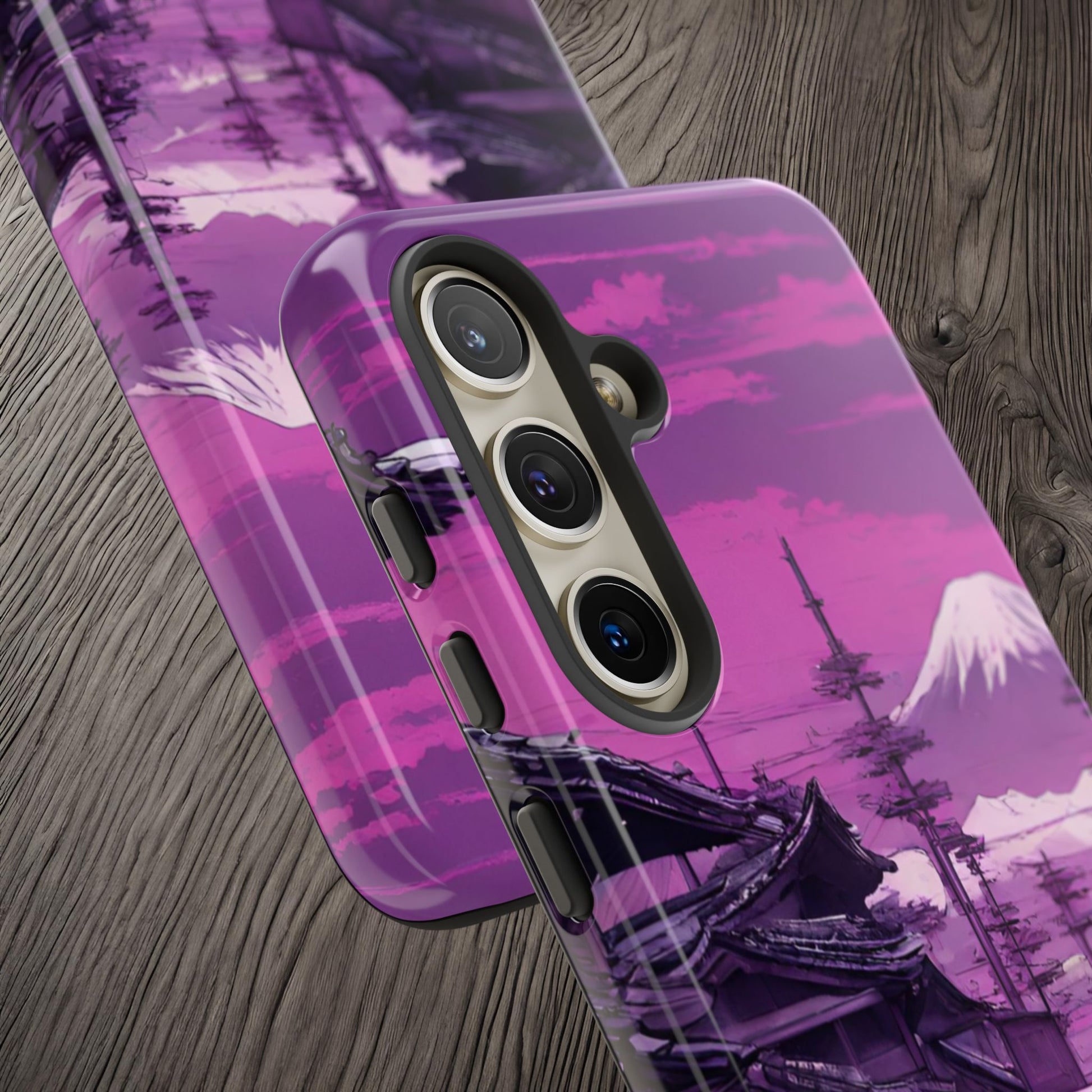 Nissan Skyline R34 Mt Fuji-Dual Layer Ultra Tough Phone Case Printify by The Night Shift Automotive Apparel