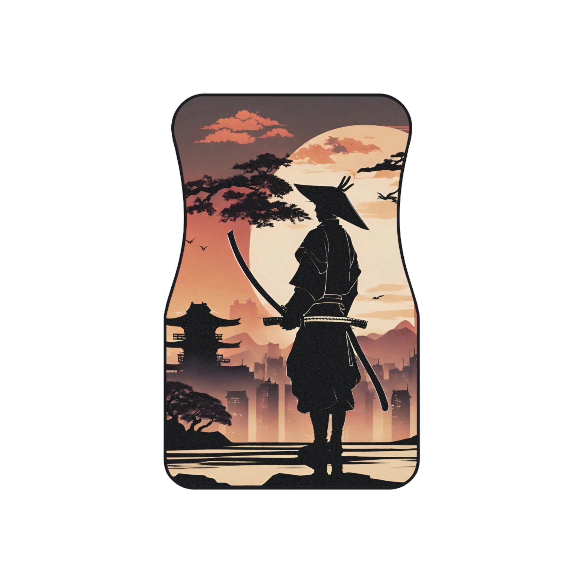 The Way Of The Samurai-Premium, High Quality Car Floor Mats (Set of 2 Front Floor Mats) Printify by The Night Shift Automotive Apparel