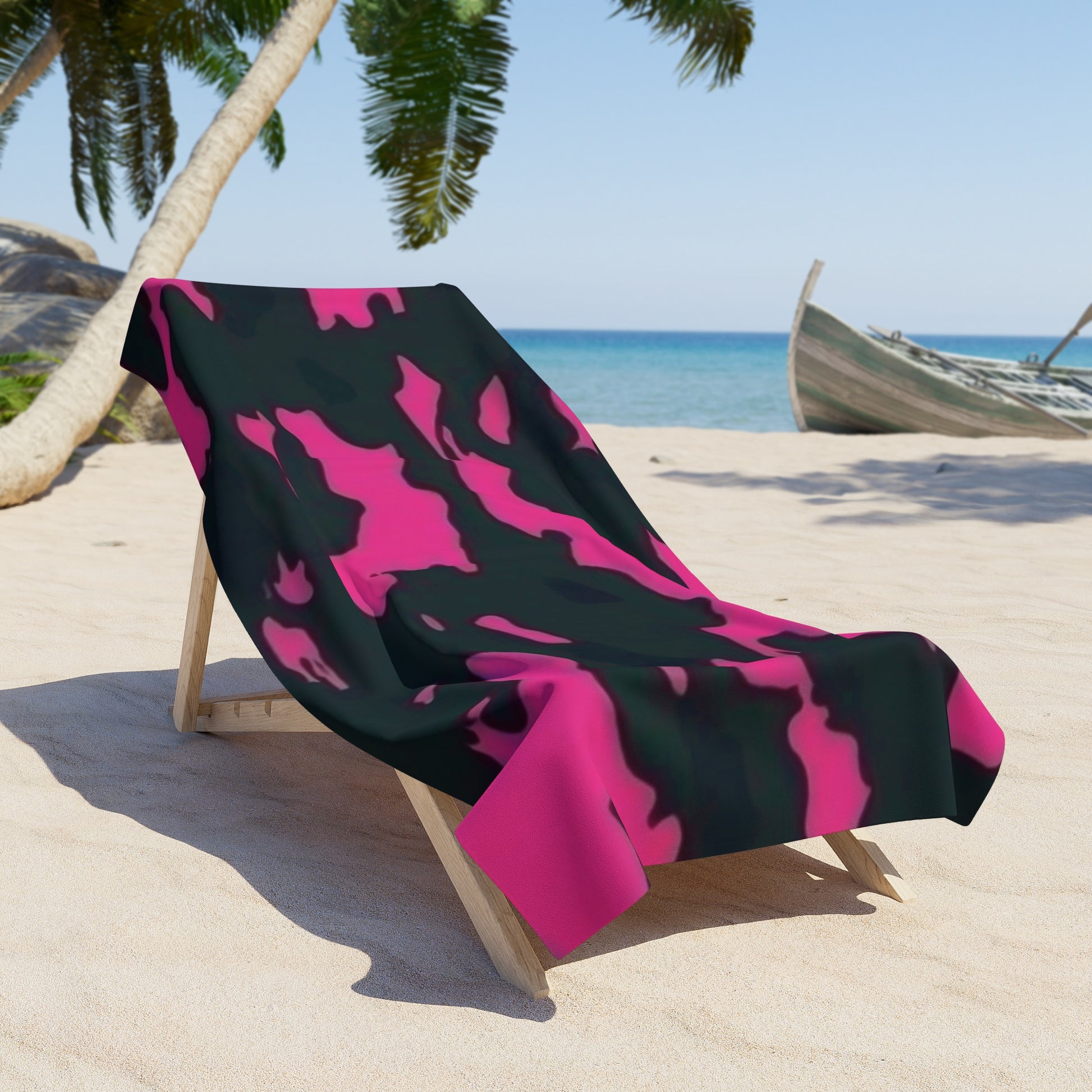 Premium Beach & Shower Towel 36" × 72" Printify by The Night Shift Automotive Apparel