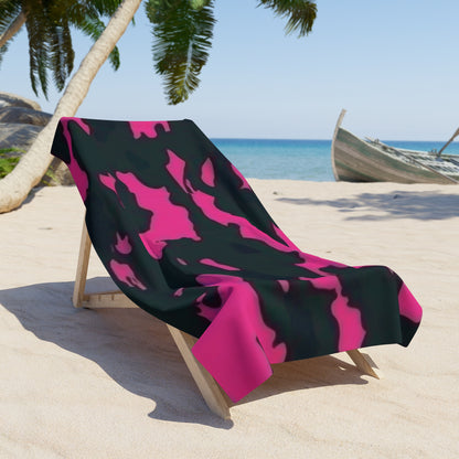 Premium Beach & Shower Towel 36" × 72" Printify by The Night Shift Automotive Apparel