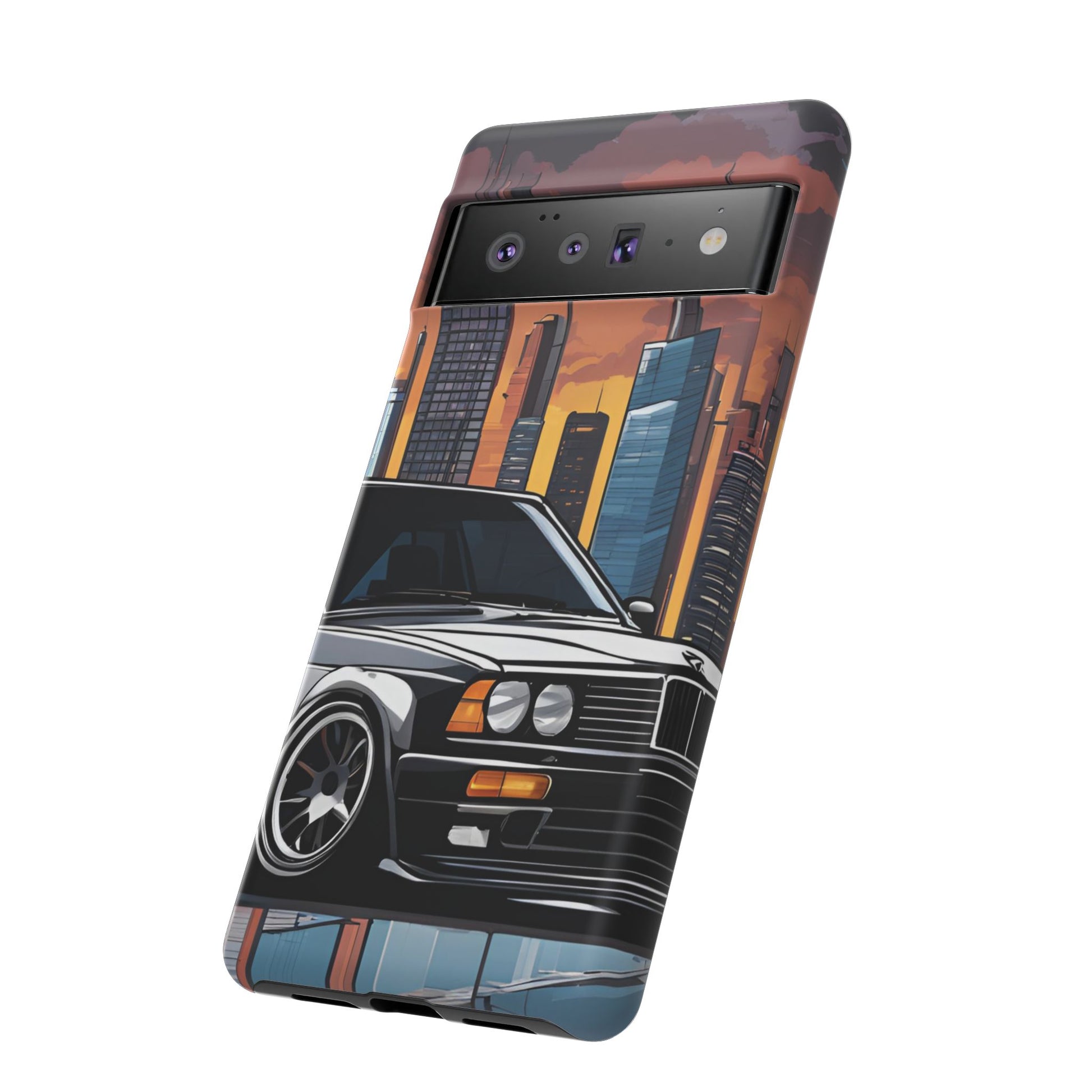 BMW E30 M3-Dual Layer Ultra Tough Phone Case Printify by The Night Shift Automotive Apparel