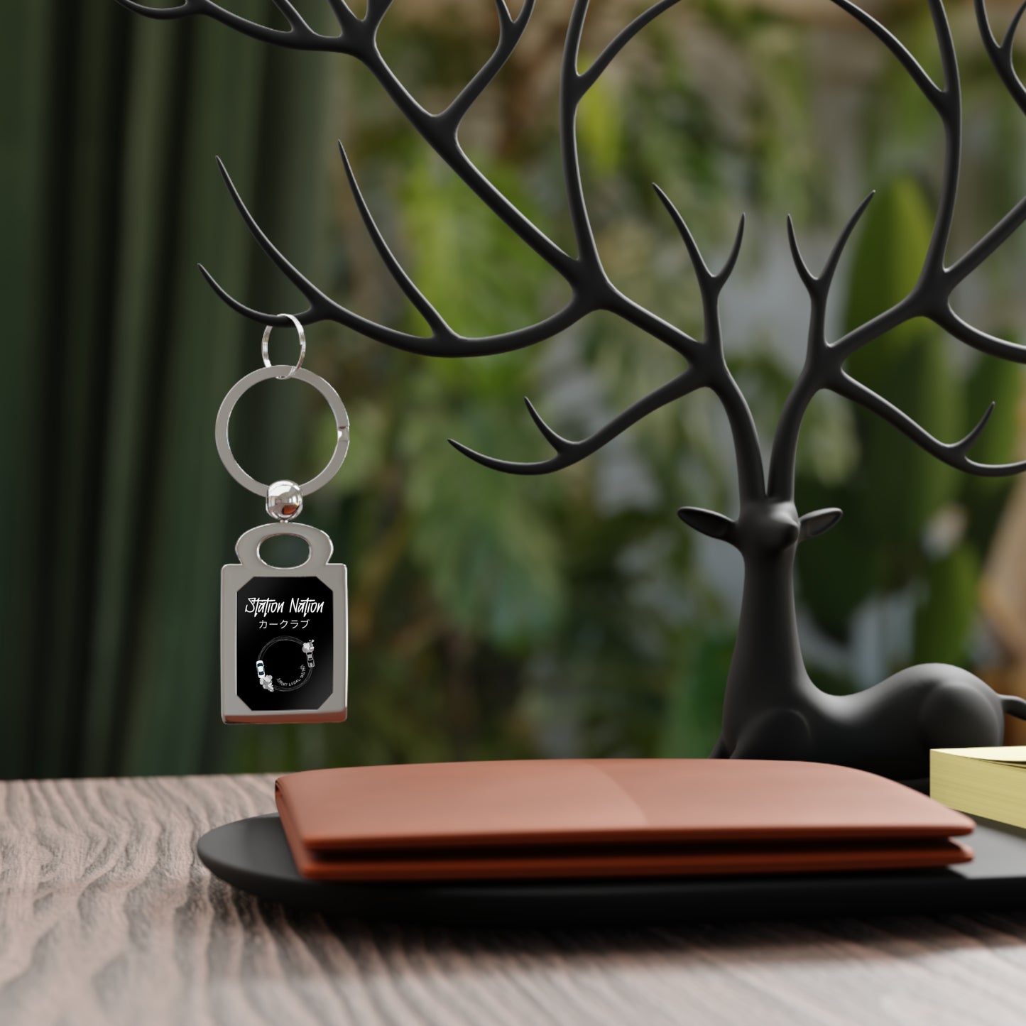 Station Nation Keychain Printify by The Night Shift Automotive Apparel