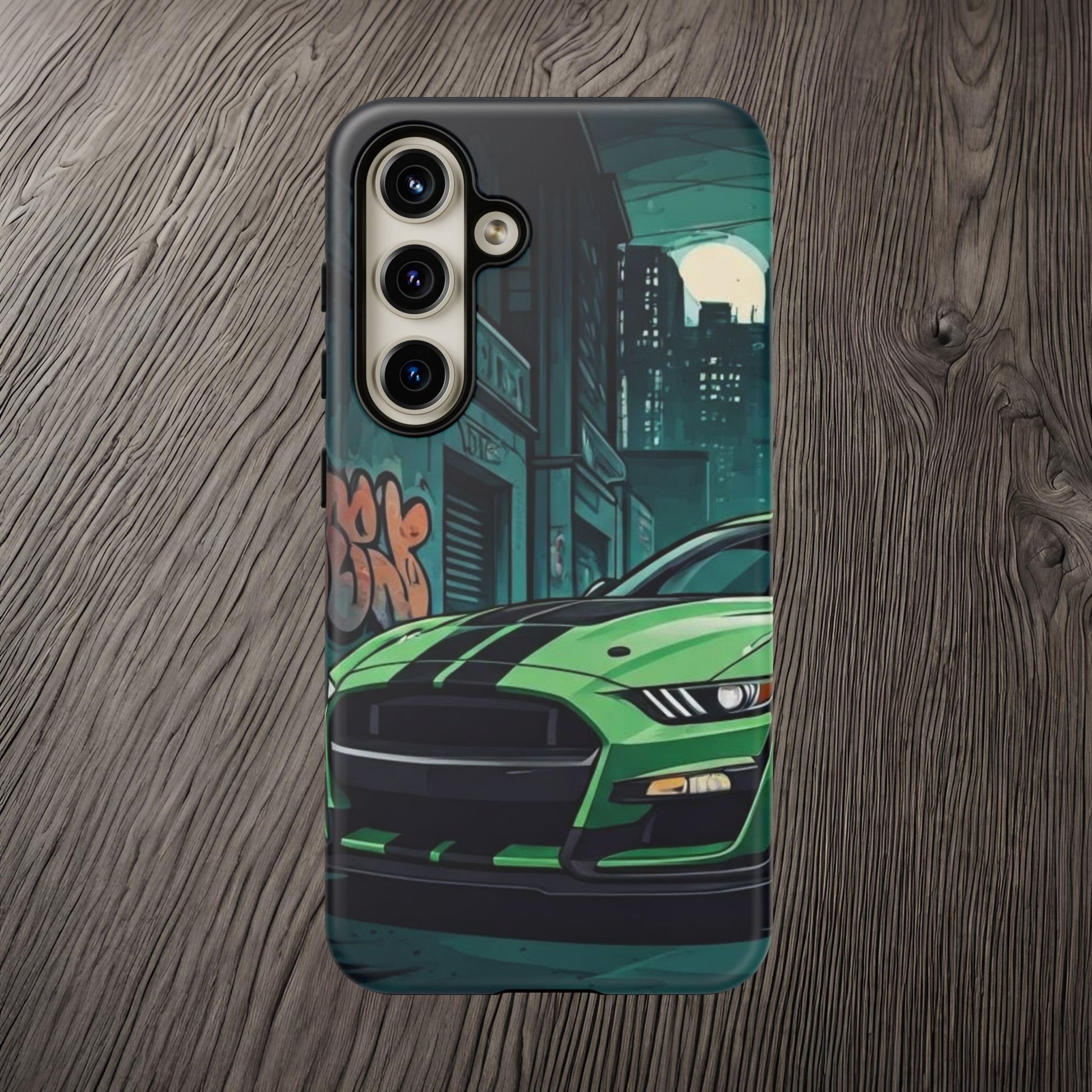 Ford Mustang Shelby GT500 Street Life-Dual Layer Ultra Tough Phone Case Samsung Galaxy S24 Matte Printify by The Night Shift Automotive Apparel