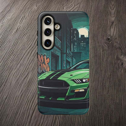Ford Mustang Shelby GT500 Street Life-Dual Layer Ultra Tough Phone Case Samsung Galaxy S24 Matte Printify by The Night Shift Automotive Apparel