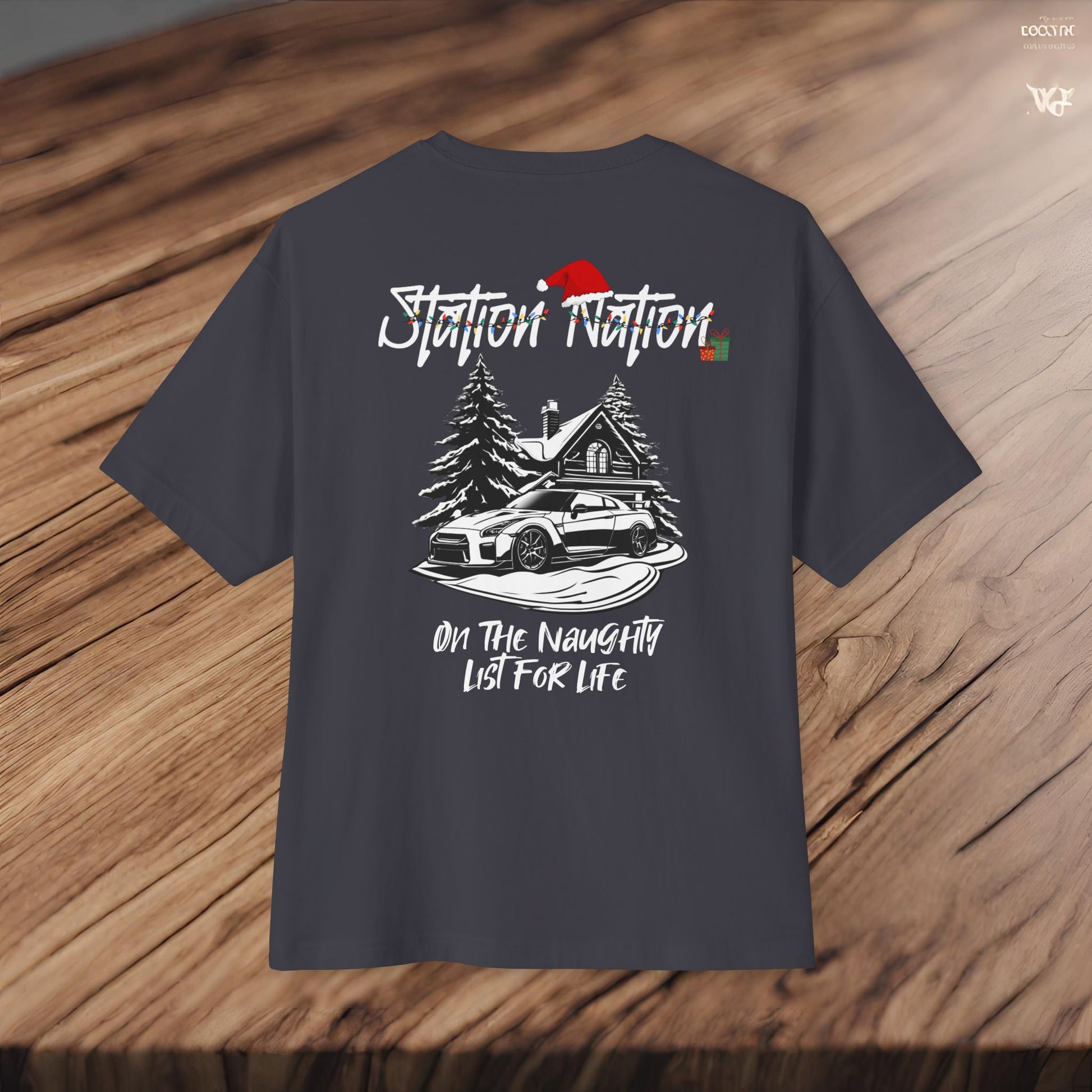 🎄 Christmas Limited Edition Station Nation-Premium, Ultra Soft Unisex Oversized Boxy Tee Printify by The Night Shift Automotive Apparel