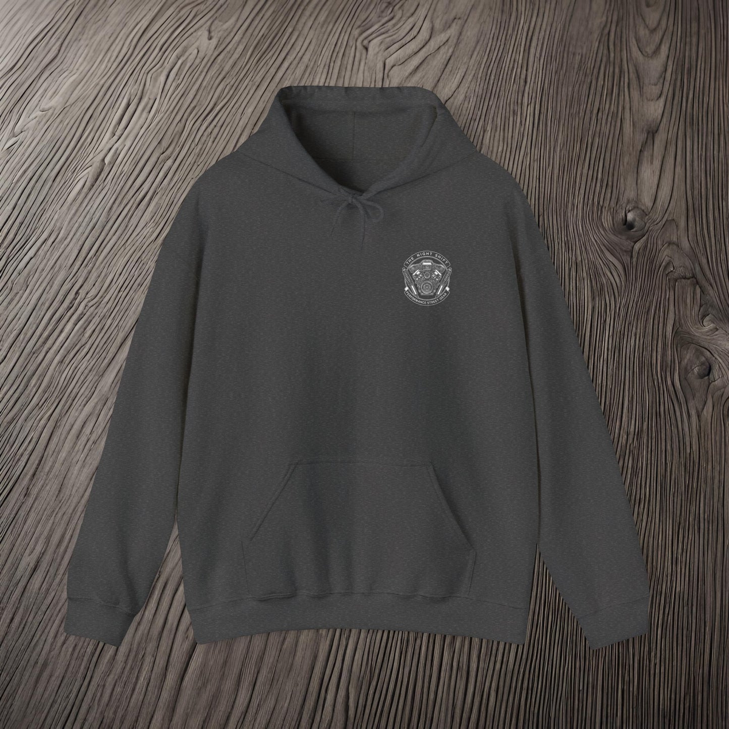 The Night Shift Performance Engine-Ultra Soft, Premium Hoodie Printify by The Night Shift Automotive Apparel