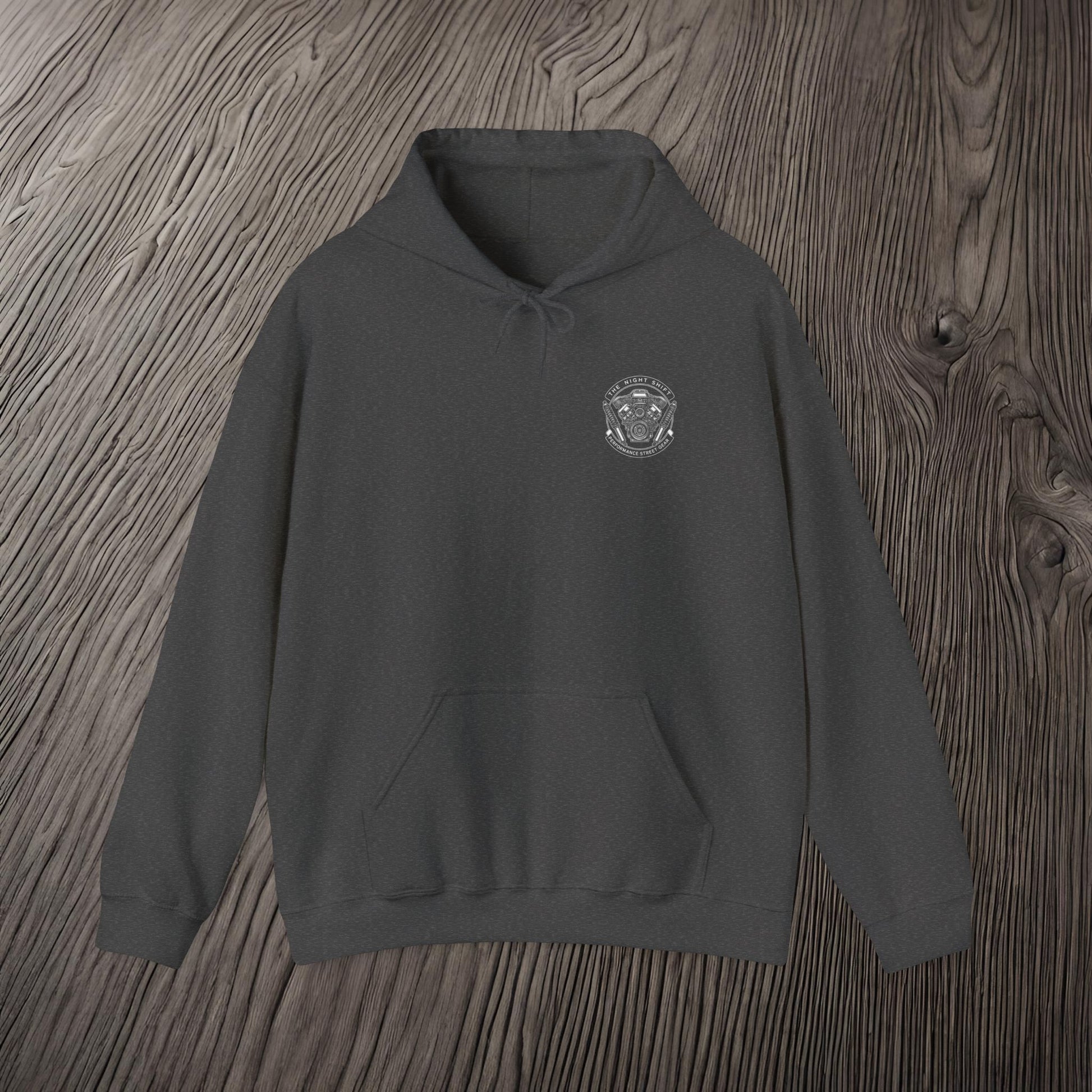 The Night Shift Performance Engine-Ultra Soft, Premium Hoodie Printify by The Night Shift Automotive Apparel