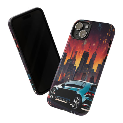 Volkswagon Golf GTI Fireworks-Dual Layer Ultra Tough Phone Case Printify by The Night Shift Automotive Apparel
