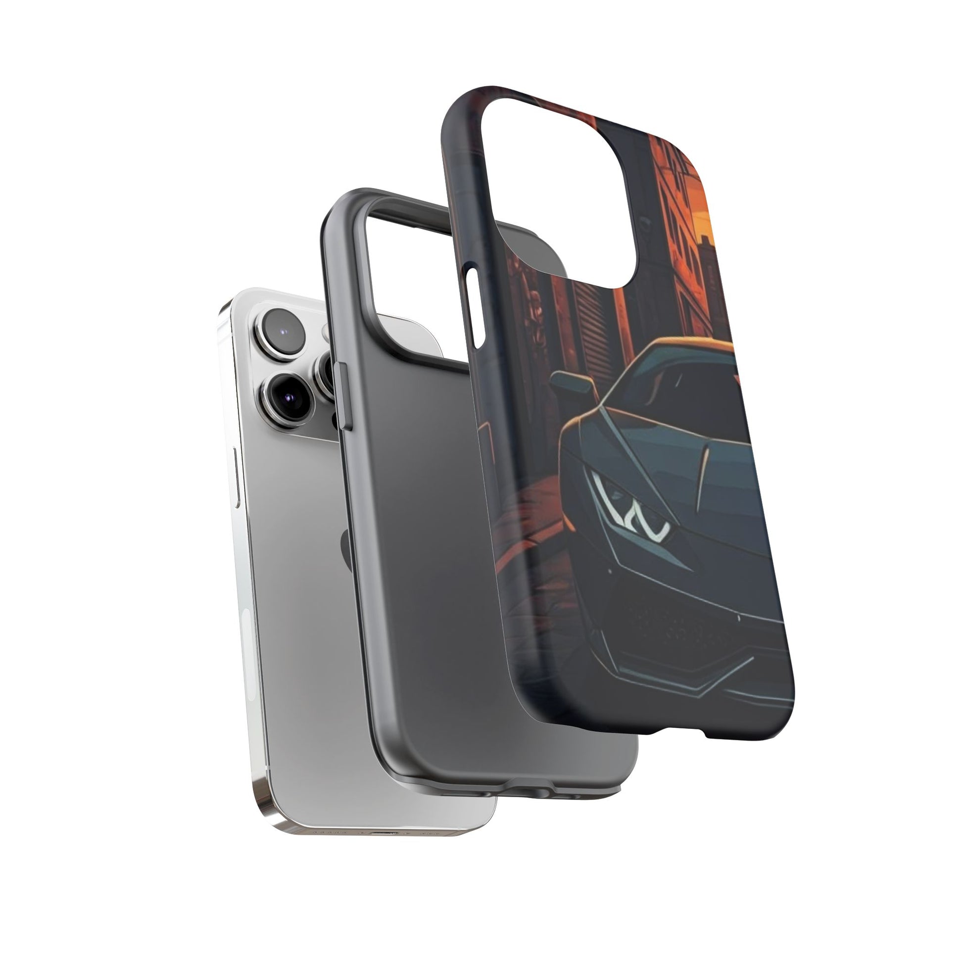 Lamborghini Huracan Street Life-Dual Layer Ultra Tough Phone Case Printify by The Night Shift Automotive Apparel