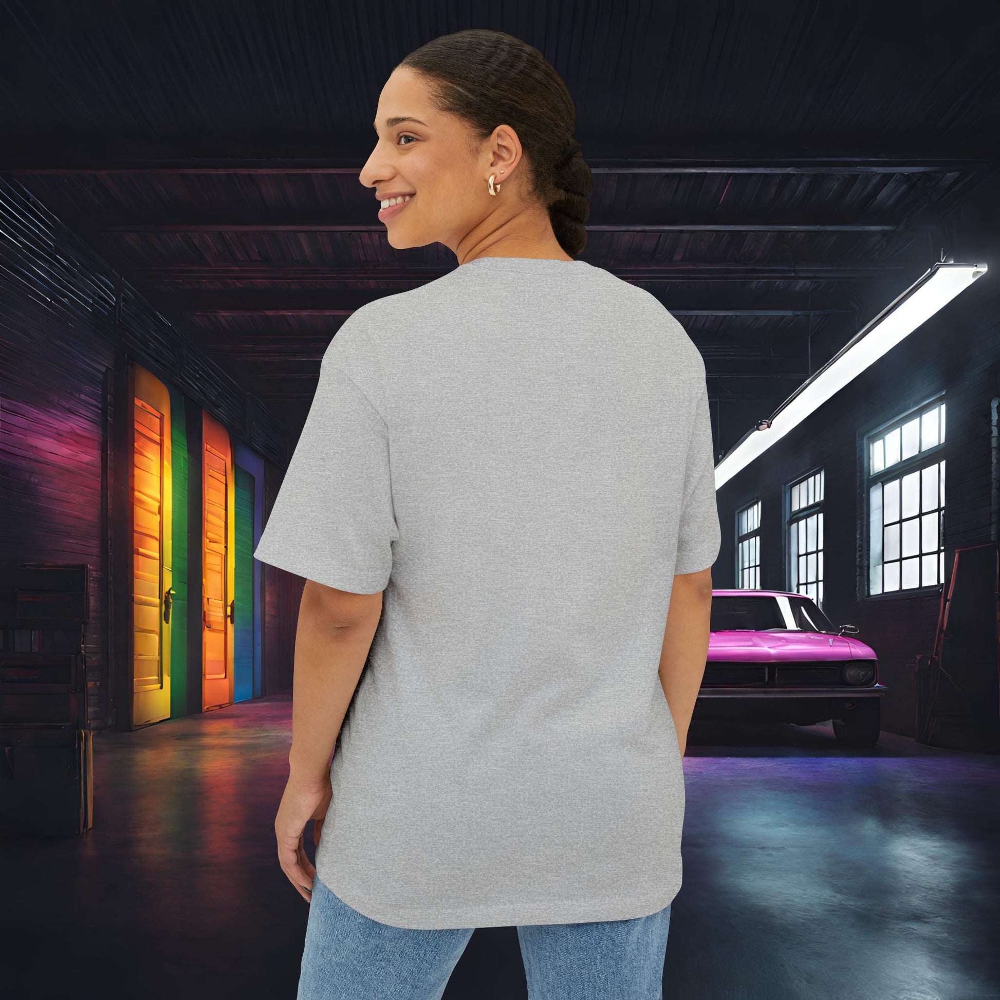 Sport Bike Graffiti Edition-Premium Ultra Soft Unisex Oversized Boxy Tee Printify by The Night Shift Automotive Apparel