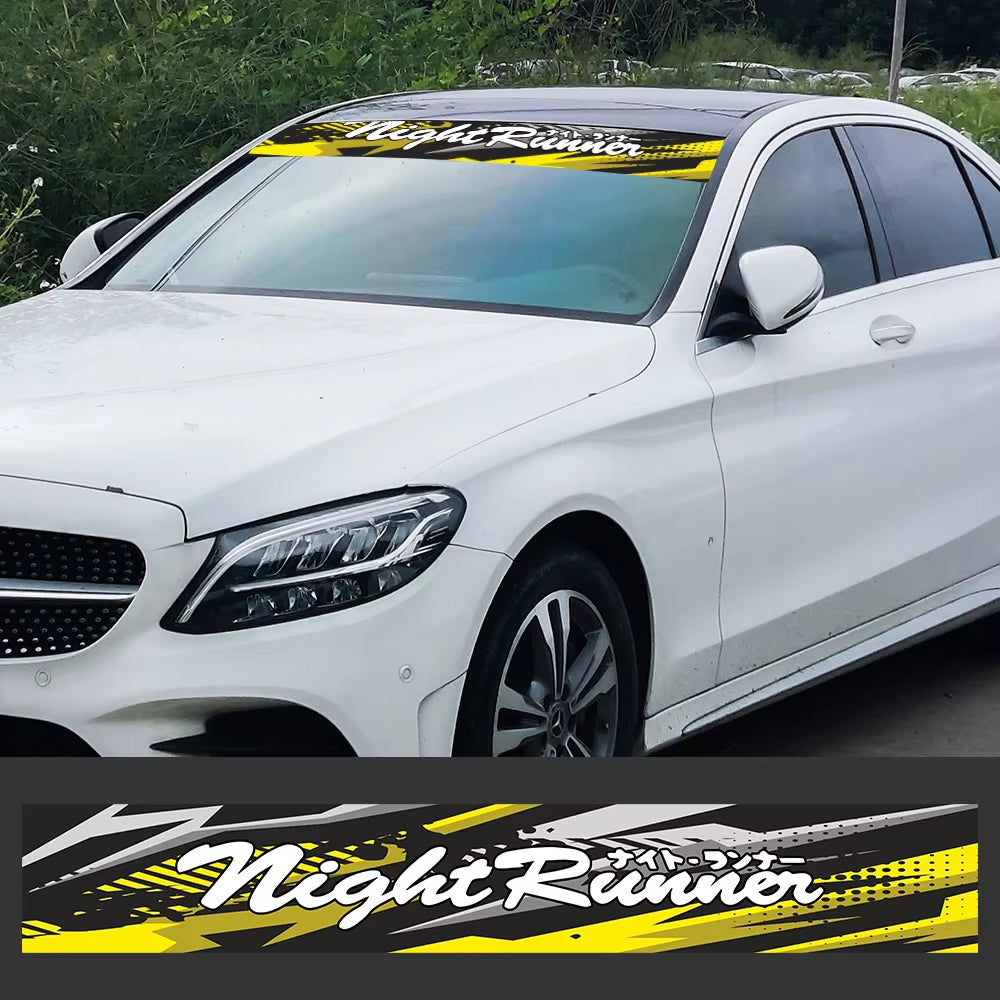 NIGHT RUNNER Windscreen Banner