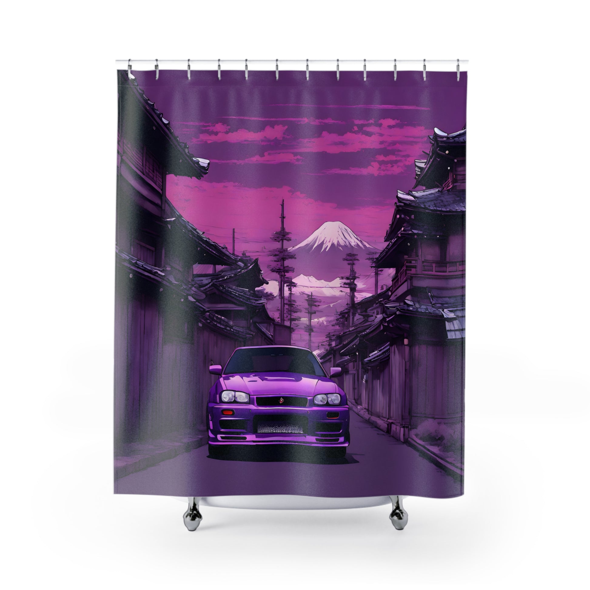 Shower Curtains 71" × 74" Printify by The Night Shift Automotive Apparel