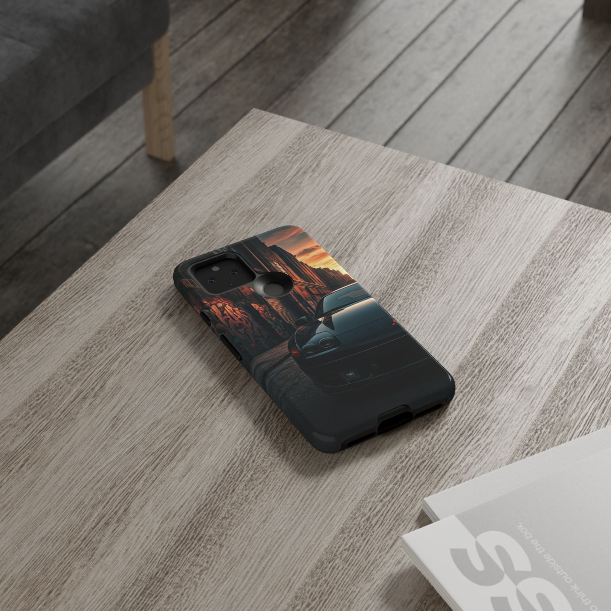 Mitsubishi 3000GT VR4 Street Life-Dual Layer Ultra Tough Phone Case Google Pixel 5 5G Glossy Printify by The Night Shift Automotive Apparel