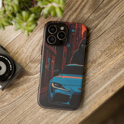 Toyota Supra MK-V Street Life-Dual Layer Ultra Tough Phone Case iPhone 16 Pro Max Matte Printify by The Night Shift Automotive Apparel