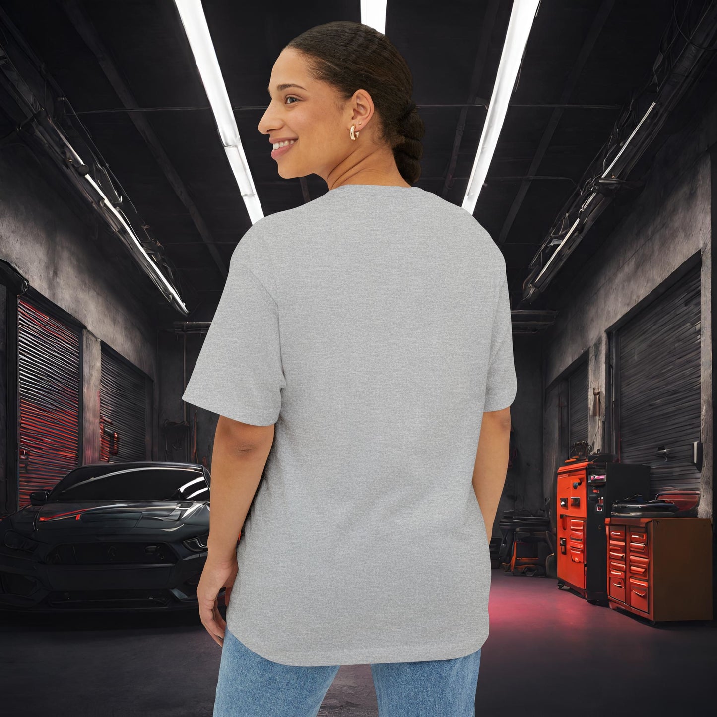 Drive Fast, Eat Ass-Premium, Ultra Soft Unisex Oversized Boxy Tee Printify by The Night Shift Automotive Apparel