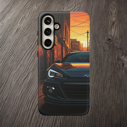 Subaru BRZ Street Life-Dual Layer Ultra Tough Phone Case Samsung Galaxy S24 Plus Matte Printify by The Night Shift Automotive Apparel